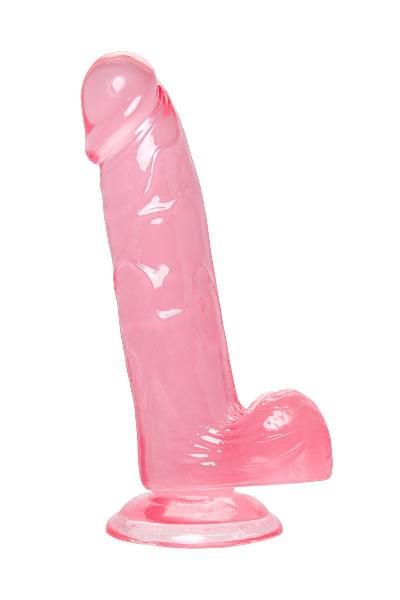 Розовый реалистичный фаллоимитатор Sundo - 20 см. от A-toys