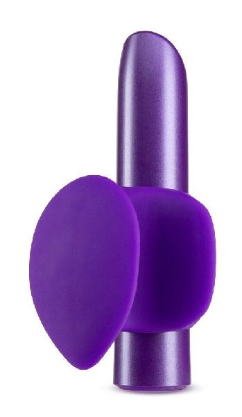 Фиолетовый вибромассажер B6 - 10,16 см. от Blush Novelties