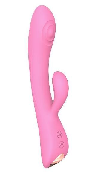 Розовый вибратор-кролик Bunny   Clyde - 22,5 см. от Love to Love