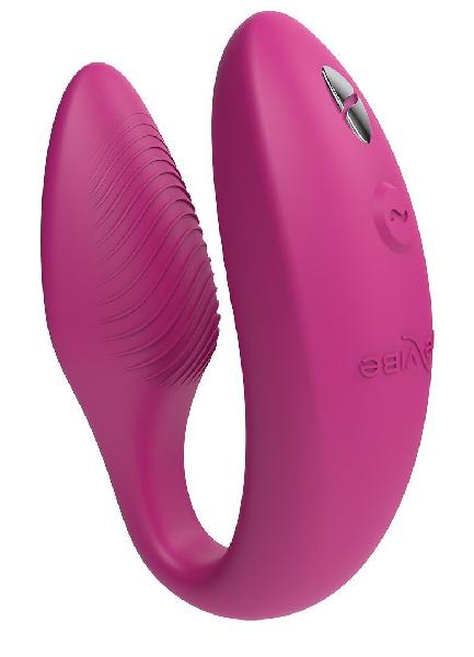 Розовый U-образный вибратор для пар We-Vibe Sync 2 от We-vibe