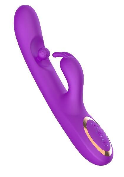 Фиолетовый вибратор-кролик с вращающимся шариком от Secwell