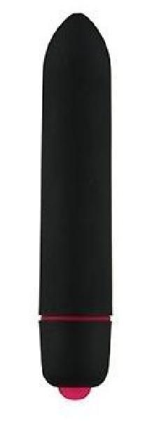 Черная компактная вибропуля Univibe - 9 см. от Adrien Lastic