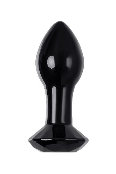 Черная стеклянная анальная втулка - 8,5 см. от Sexus
