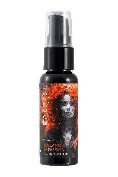Гель с эффектом вибрации Volcano Of Passion со вкусом персика и маракуйи - 25 мл. от Erotist Lubricants