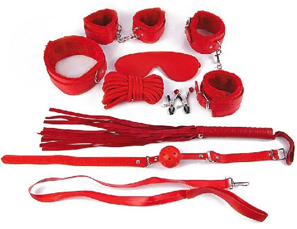 Пикантный красный набор БДСМ от Bior toys