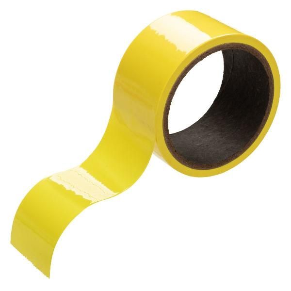 Желтый скотч для связывания Bondage Tape - 18 м. от California Exotic Novelties