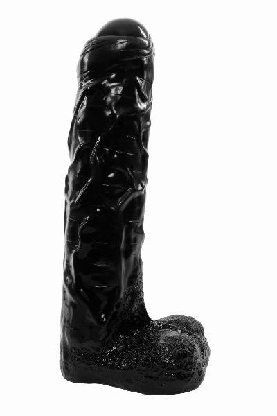 Черный реалистичный фаллоимитатор-гигант - 65 см. от Сумерки богов