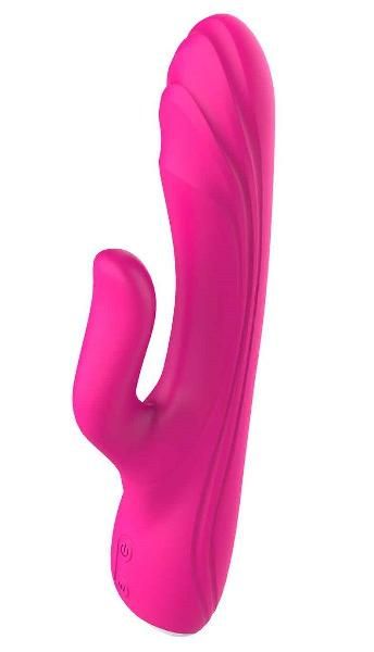 Ярко-розовый вибратор-кролик Flexible G-spot Vibe - 21 см. от Dream Toys
