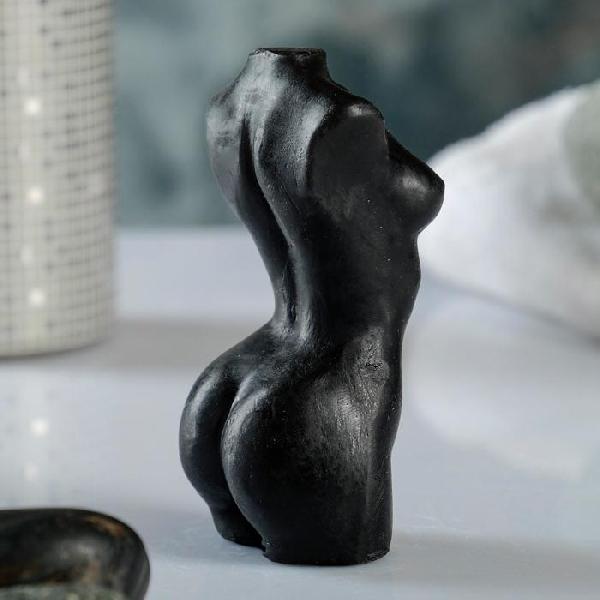 Черное фигурное мыло  Женское тело №1  от Сима-Ленд