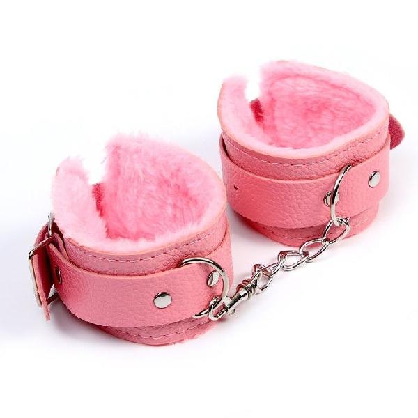 Стильные розовые наручники с мягкой подкладкой от Сима-Ленд