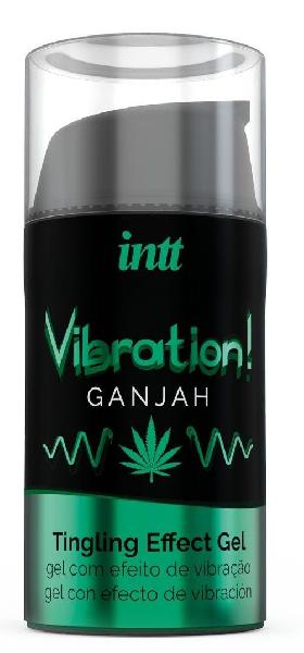 Жидкий интимный гель с эффектом вибрации Vibration! Ganjah - 15 мл. от INTT