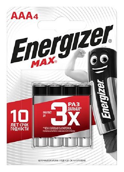 Батарейки Energizer MAX E92/AAA 1.5V - 4 шт. от Energizer