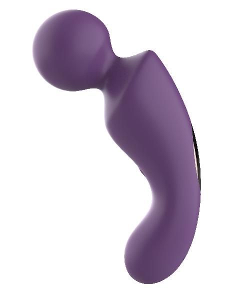 Фиолетовый изогнутый wand-вибратор от Secwell