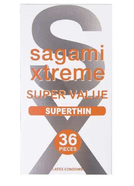 Ультратонкие презервативы Sagami Xtreme Superthin - 36 шт. от Sagami