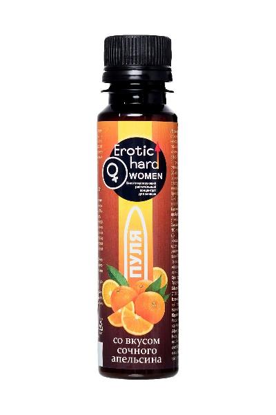 Биостимулирующий концентрат для женщин Erotic hard  Пуля  со вкусом сочного апельсина - 100 мл. от Erotic Hard