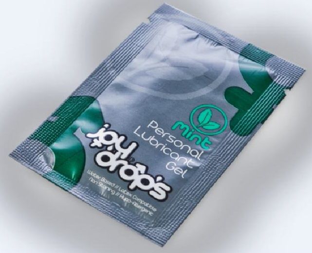Пробник смазки на водной основе с ароматом мяты JoyDrops Mint - 5 мл. от JoyDrops