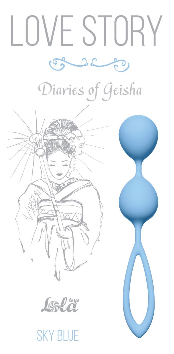 Голубые вагинальные шарики Diaries of a Geisha от Lola toys
