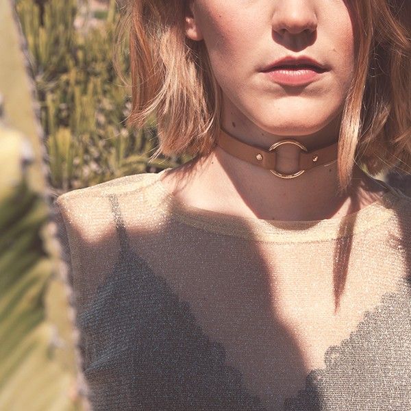 Коричневый чокер Maze Single Choker от Bijoux Indiscrets