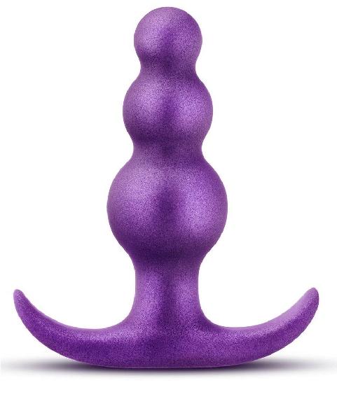 Фиолетовая анальная пробка The Supernova Plug - 7,6 см. от Blush Novelties