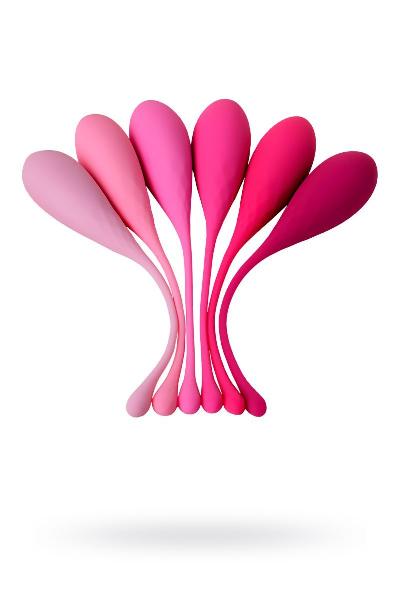 Набор из 6 розовых вагинальных шариков Eromantica K-ROSE от Eromantica