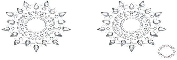 Прозрачные стикеры на грудь и живот от MyStim