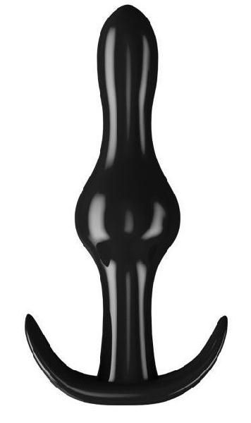 Черная анальная пробка с зауженным кончиком - 9 см. от Сумерки богов