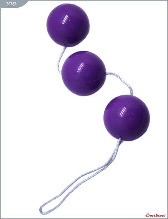 Фиолетовые тройные вагинальные шарики от Eroticon