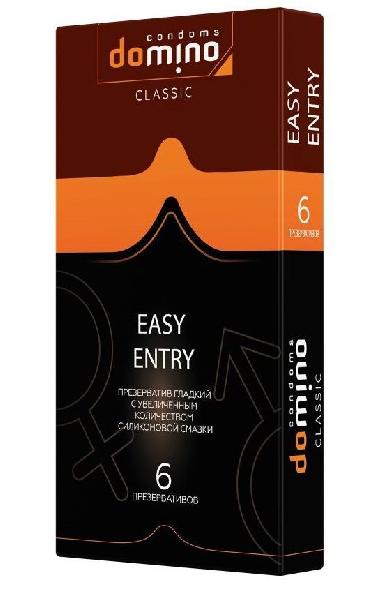 Презервативы с увеличенным количеством смазки DOMINO Easy Entry - 6 шт. от Domino