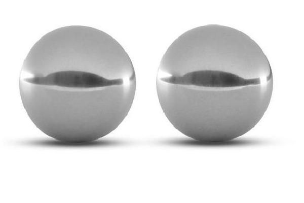 Серебристые вагинальные шарики Gleam Stainless Steel Kegel Balls от Blush Novelties