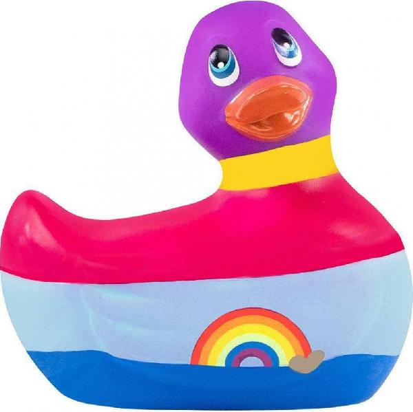 Вибратор-уточка I Rub My Duckie 2.0 Colors с разноцветными полосками от Big Teaze Toys