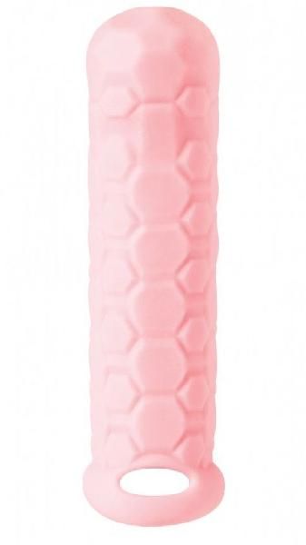 Розовый фаллоудлинитель Homme Long - 15,5 см. от Lola toys