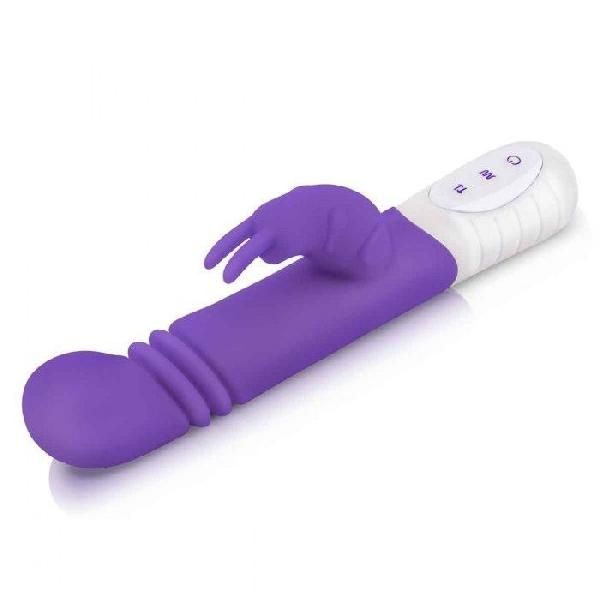 Фиолетовый массажер для G-точки Slim Shaft thrusting G-spot Rabbit - 23 см. от Rabbit Essentials
