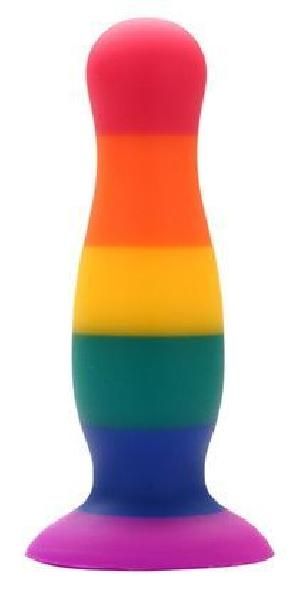 Разноцветная анальная пробка COLOURFUL PLUG - 14,5 см. от Dream Toys