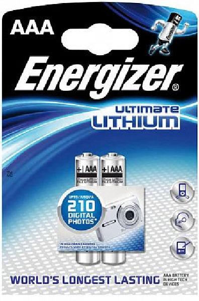 Батарейки Energizer Ultimate Lithium FR03/L92 AAA - 2 шт. от Energizer