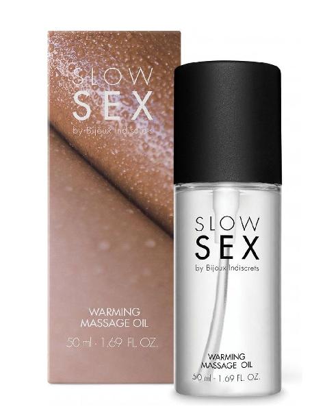 Съедобное cогревающее массажное масло Slow Sex - 50 мл. от Bijoux Indiscrets
