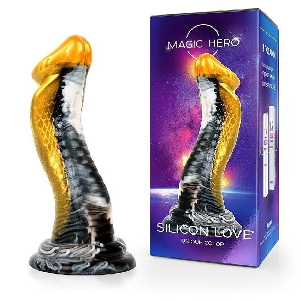 Фантазийный фаллоимитатор-змея на присоске - 22 см. от Bior toys