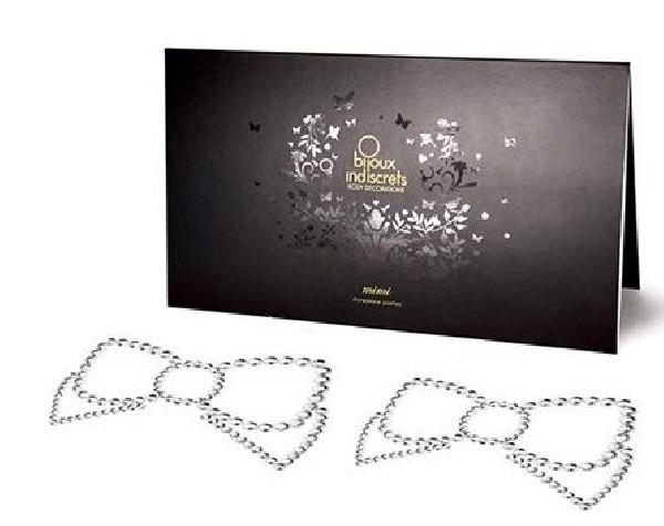 Серебристые пэстисы Mimi Bow в виде бантиков от Bijoux Indiscrets