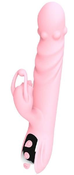Розовый вибратор-кролик Ava - 21,9 см. от Boys of Toys