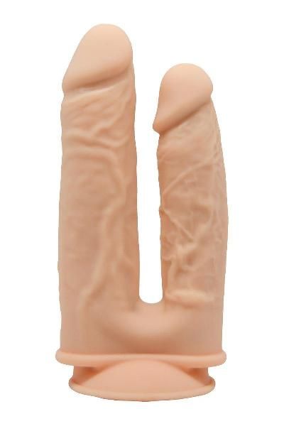 Телесный анально-вагинальный фаллоимитатор Double Penetrator - 19,5 см. от Dream Toys