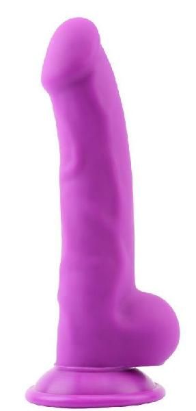 Фиолетовый фаллоимитатор Norman.P - 21,5 см. от Chisa