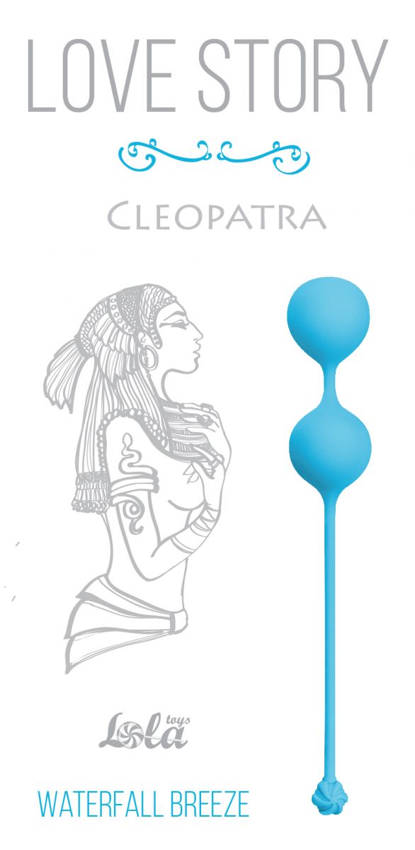 Голубые вагинальные шарики Cleopatra Waterfall Breeze от Lola toys