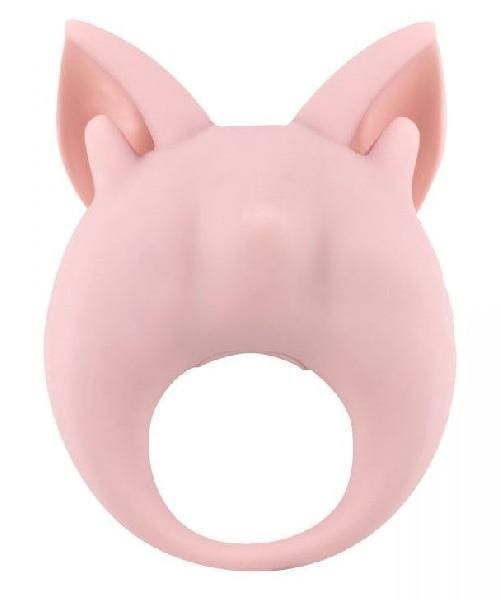 Нежно-розовое перезаряжаемое эрекционное кольцо Kitten Kiki от Lola Games