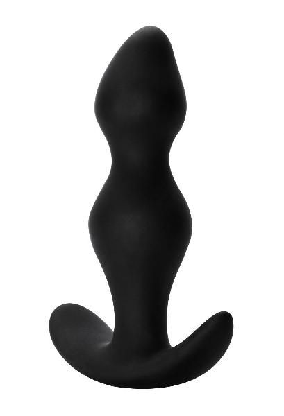Чёрная фигурная анальная пробка Fantasy - 12,5 см. от Lola toys