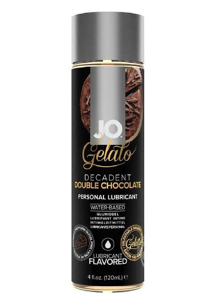 Лубрикант с ароматом шоколада JO GELATO DECADENT DOUBLE CHOCOLATE - 120 мл. от System JO