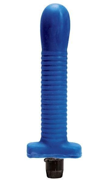 Синий многоскоростной силиконовый вибратор - 18 см. от Dream Toys