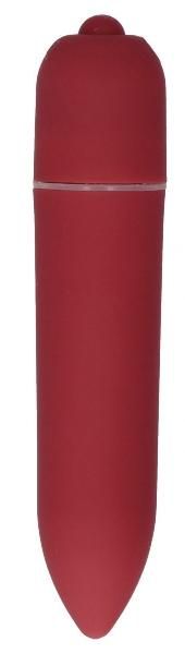 Красная удлинённая вибропуля Power Bullet Black - 8,3 см. от Shots Media BV