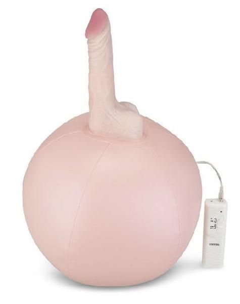 Надувной секс-мяч с реалистичным вибратором от Lux Fetish