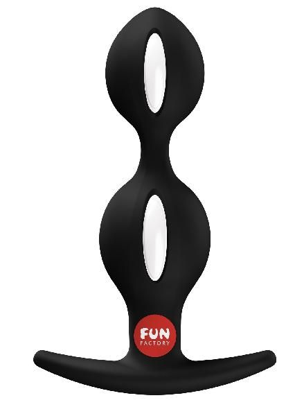 Черный анальный стимулятор B Balls Duo - 13 см. от Fun Factory
