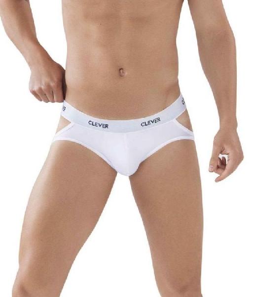 Белые мужские трусы-джоки Venture Jockstrap от Clever Masculine Underwear