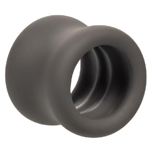Серое эрекционное кольцо для мошонки Alpha Liquid Silicone Scrotum Ring от California Exotic Novelties
